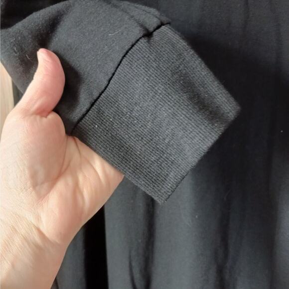 Nwt Cable & Guage Black Terry Hooded Casual Dress Size Medium - Picture 3 of 7